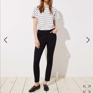 LOFT- Marisa skinny ankle pant- Black